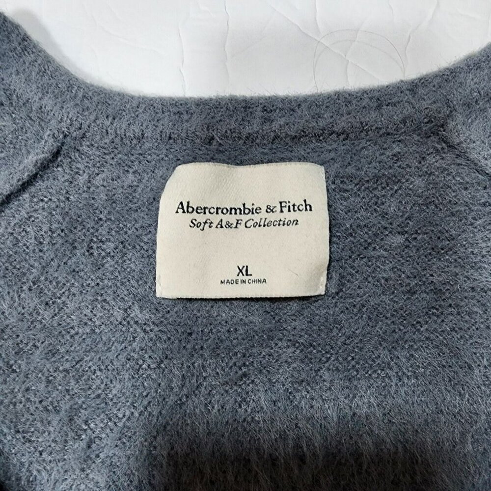 Abercrombie & Fitch Sweater Womens XL Shirt  Blue Longsleeve Soft AF Collection - Picture 3 of 12